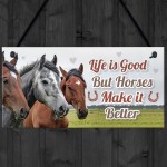 Horsey Daughter Gift For Christmas Horse Pony Stable Door Sign 