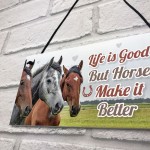 Horsey Daughter Gift For Christmas Horse Pony Stable Door Sign 