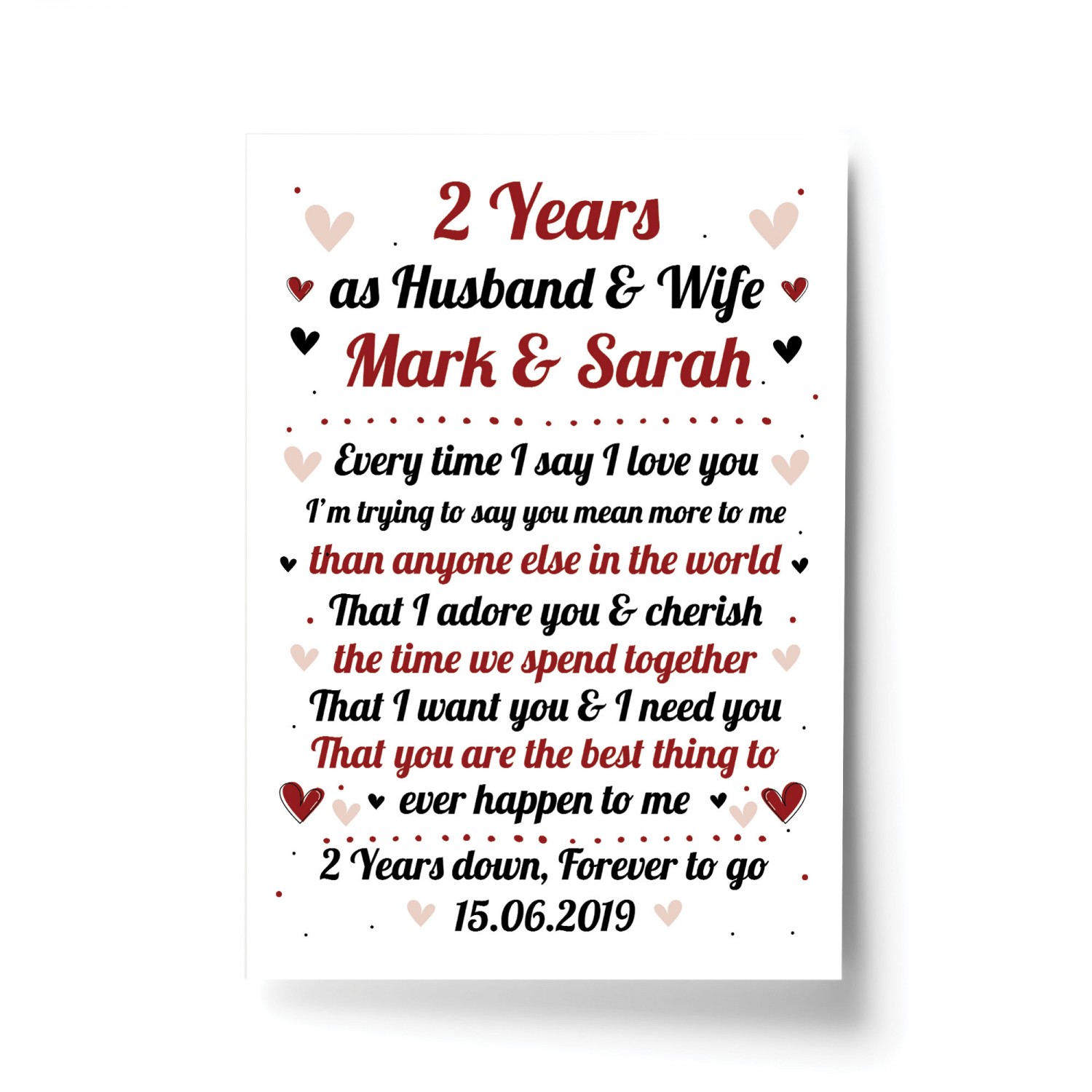 Amazon.com: STOFINITY 2 Year Anniversary Wood Gifts for Him Her - 2nd  Wedding Gift Anniversary for Couple, Two Year Anniversary Wooden Gift for  Boyfriend Girlfriend, Happy Second Year Marriage Date Night Box :