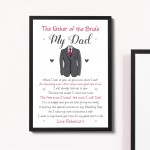 Father of the Bride Personalised Framed Print Wedding Gift Poem 