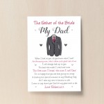 Father of the Bride Personalised Print Wedding Gift Poem Gift