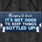 Funny Alcohol Gift To Hang In Home Bar Pub Garden Sign Gin Beer