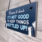 Funny Alcohol Gift To Hang In Home Bar Pub Garden Sign Gin Beer