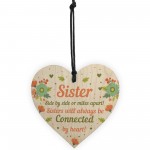 Thank You Gift For Sister Wooden Heart Sister Birthday Christmas