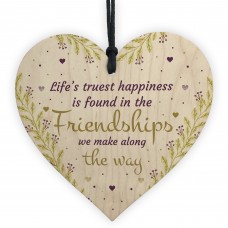 Friendship Gifts For Women Wood Heart Best Friend Birthday Xmas