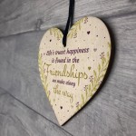 Friendship Gifts For Women Wood Heart Best Friend Birthday Xmas