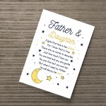 Daddy Gifts From Daughter Poem Print Dad Birthday Christmas Gift