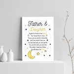 Daddy Gifts From Daughter Poem Print Dad Birthday Christmas Gift