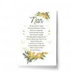 Nan Poem Print Nan Birthday Christmas Gift Framed Print Nan Gift