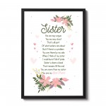 Sister Gift For Birthday Christmas Gift for Best Friend Keepsake