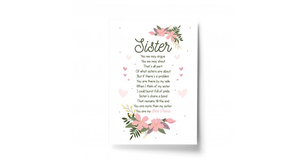 Personalised Best Friends Gifts Keepsake Poem Bestie BFF Christmas Birthday Personalised Best Friends Gifts Keepsake Poem Bestie BFF Christmas Birthday
