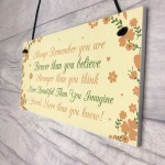 Stronger Inspirational Plaque Friendship Gifts Friendship Quote 