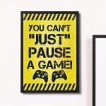 Yellow Gaming Print For Wall Boys Bedroom Decor Gamer Gift Frame