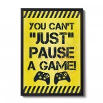 Yellow Gaming Print For Wall Boys Bedroom Decor Gamer Gift Frame