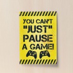 Yellow Gaming Print For Wall Door Boys Bedroom Decor Gamer Gifts