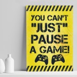 Yellow Gaming Print For Wall Door Boys Bedroom Decor Gamer Gifts