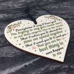 I Love You Plaque Wood Heart Special Anniversary Birthday Gift