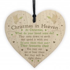 Christmas In Heaven Poem Xmas Tree Decoration Memorial Quote