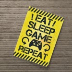 Gaming Sign Yellow Gaming Print For Wall Boys Bedroom Decor Gift Gaming Sign Yellow Gaming Print For Wall Boys Bedroom Decor Gift