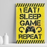 Gaming Sign Yellow Gaming Print For Wall Boys Bedroom Decor Gift Gaming Sign Yellow Gaming Print For Wall Boys Bedroom Decor Gift