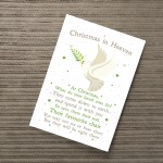 Christmas In Heaven Xmas Decoration Memorial Quote Love Poem