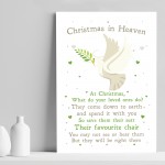 Christmas In Heaven Xmas Decoration Memorial Quote Love Poem