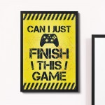 Framed Funny Gaming Print For Wall Boys Bedroom Decor Gamer Gift