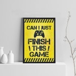 Framed Funny Gaming Print For Wall Boys Bedroom Decor Gamer Gift