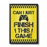 Framed Funny Gaming Print For Wall Boys Bedroom Decor Gamer Gift