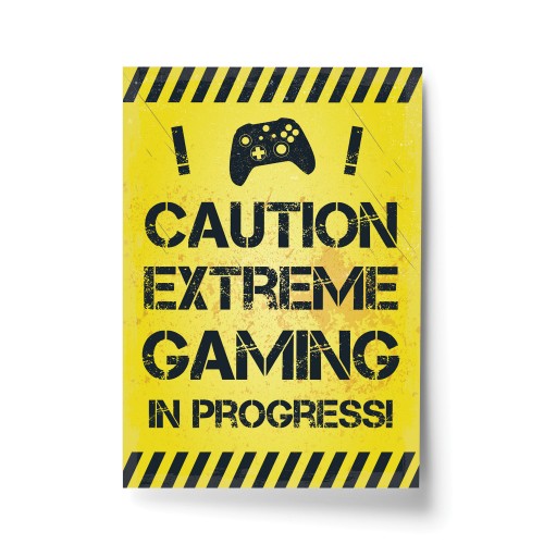 Yellow Gaming Print For Wall Boys Bedroom Xbox Fan Gamer Gift