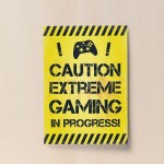 Yellow Gaming Print For Wall Boys Bedroom Xbox Fan Gamer Gift