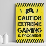 Yellow Gaming Print For Wall Boys Bedroom Xbox Fan Gamer Gift