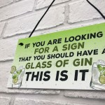 Gin Bar Garden Hanging Plaque Alcohol Man Cave Vintage Gin Gift