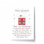 Personalised First 1st Christmas In Your New Home Print Decor