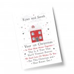 Personalised First 1st Christmas In Your New Home Print Decor