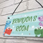 Dinosaur Bedroom Nursery Sign Christmas Birthday Gift For Son 
