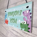 Dinosaur Bedroom Nursery Sign Christmas Birthday Gift For Son 