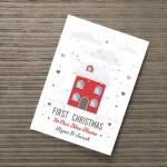 Personalised First 1st Christmas In Our New Home Print Decor