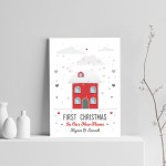 Personalised First 1st Christmas In Our New Home Print Decor