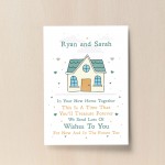 Personalised House Warming Gift First Home Print Congratulations