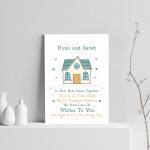 Personalised House Warming Gift First Home Print Congratulations
