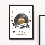 1st 5th 10th 25th 50th Wedding Anniversary Wedding Song Frame