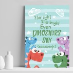 Boys Bedroom Wall Art Dinosaur Print Nursery Decor For Boys Room