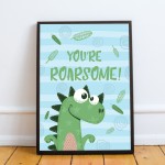 Dinosaur Print For Boys Bedroom Nursery Decor Boys Bedroom Art