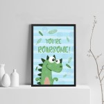 Dinosaur Print For Boys Bedroom Nursery Decor Boys Bedroom Art