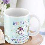 Aunticorn Mug Auntie Unicorn Aunt Aunty Funny Mug Present