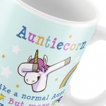 Aunticorn Mug Auntie Unicorn Aunt Aunty Funny Mug Present