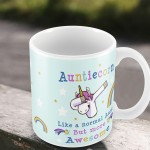 Aunticorn Mug Auntie Unicorn Aunt Aunty Funny Mug Present