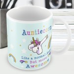 Aunticorn Mug Auntie Unicorn Aunt Aunty Funny Mug Present