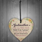 Godmother Gifts Best Friend Wooden Heart Plaque Thank You